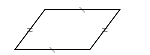 Parallelogram with angles diagram